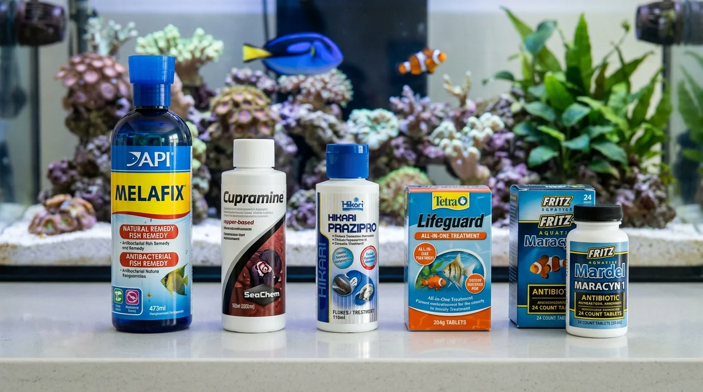 Aquarium Medication Comparison: API, Seachem & Fritz Active Ingredients featured article