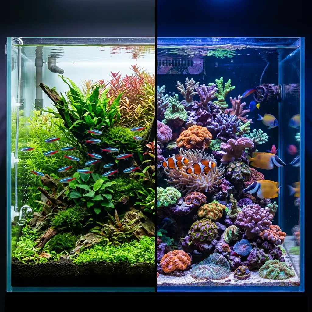 Saltwater vs Freshwater Aquarium: Which Is Right for You? - Beginner Guides guide image